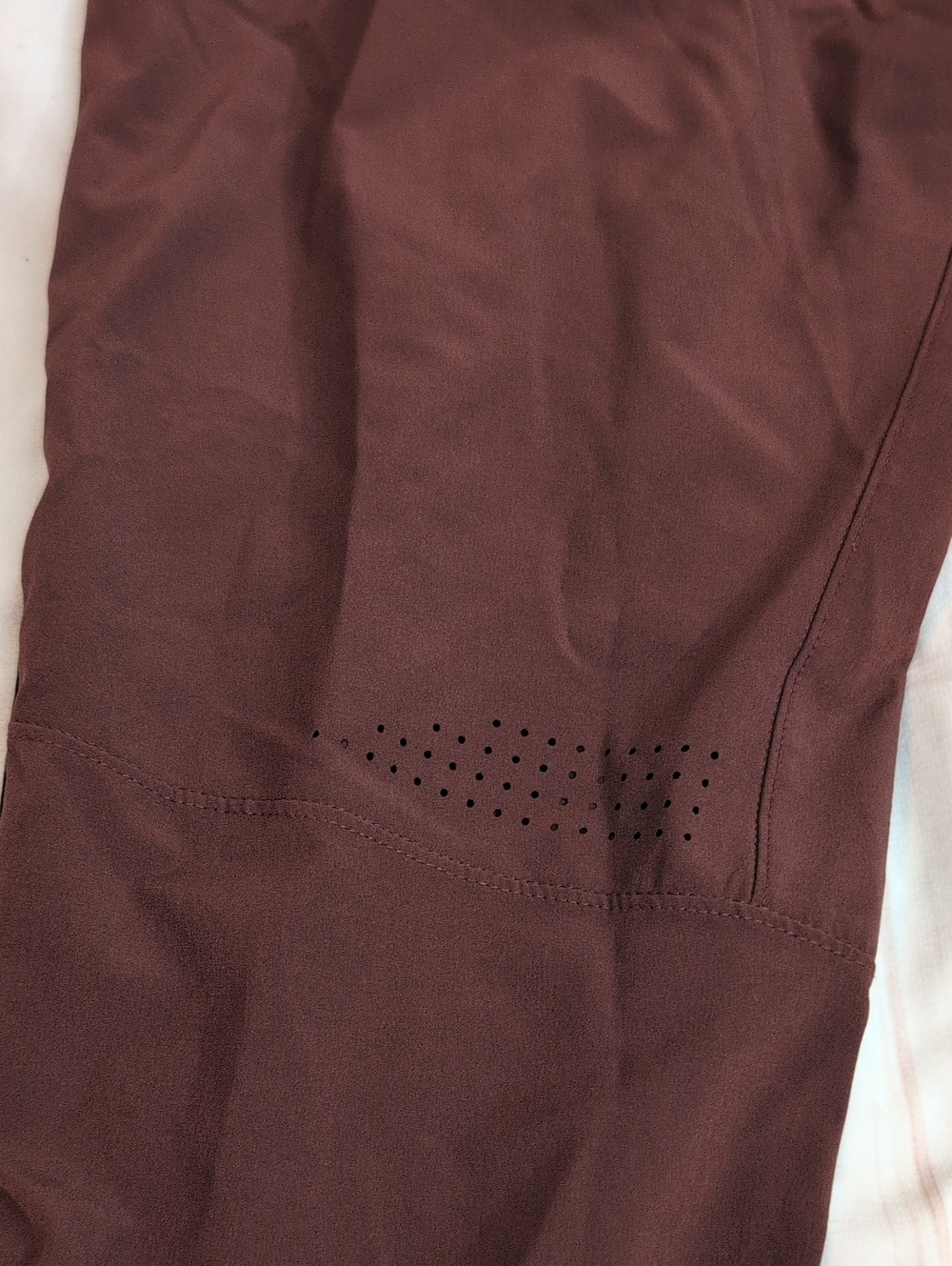 Abercrombie YPB motionTEK Mens M Brown Training Joggers Zip Ankle Athletic - Picture 5 of 5